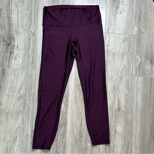 UNDER ARMOUR Plum Purple COMPRESSION Leggings Yoga Pants w/ Phone Pocket M